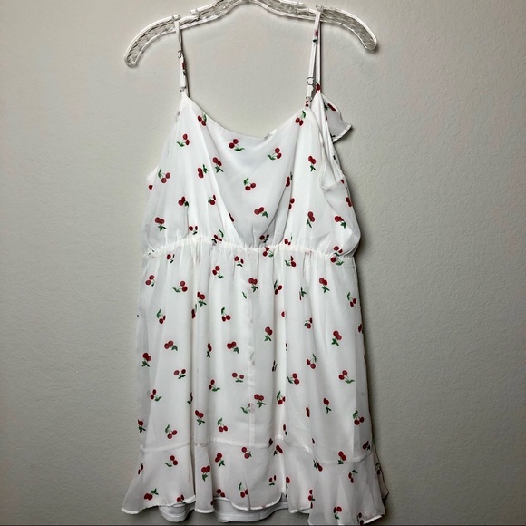NWT Forever 21 cherry print mini summer dress 0X - Picture 5 of 5